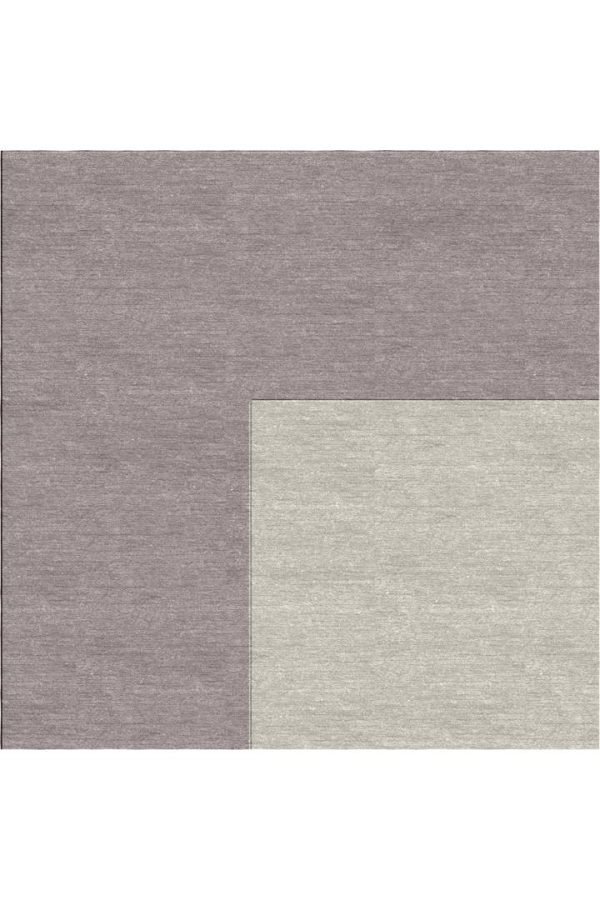 Hand-Tufted Woolen Border Ivory & Grey Area Rug - Image 2