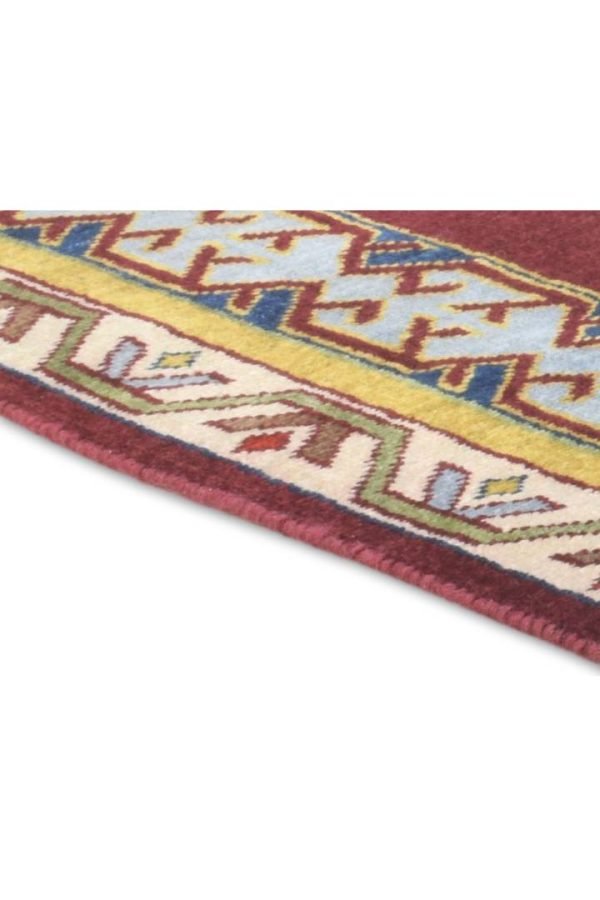 Hand-Knotted Turkish Red Oriental Area Rug - Image 8