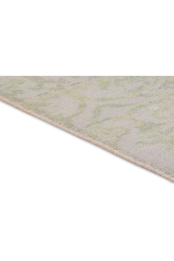 Hand-Knotted Indian Ivory Floral Area Rug - Image 6