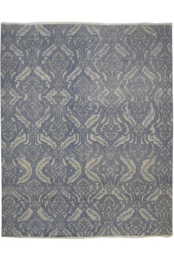 Hand-Knotted Kazak Grey Oriental Area Rug