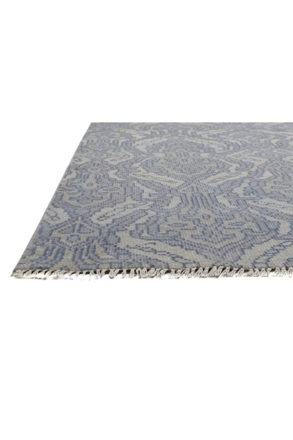 Hand-Knotted Kazak Grey Oriental Area Rug - Image 7