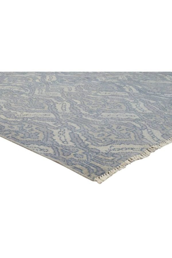 Hand-Knotted Kazak Grey Oriental Area Rug - Image 4