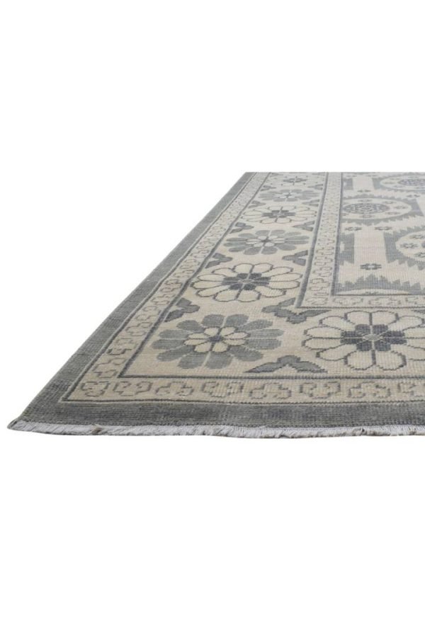 Hand-Knotted Oriental Grey Area Rug - Image 7